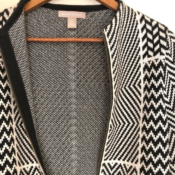 Banana Republic Cashmere Blend Patchwork Jacket - Picture 3 of 6